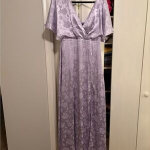 Elegant Lavender Floral Dress